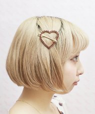 画像1: heart arrow hair-pin（ハートアローヘアピン） (1)