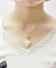 画像1: melt heart necklace（メルトハートネックレス） (1)