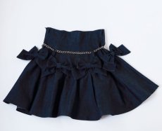 画像10: denim ribbon skirt (10)