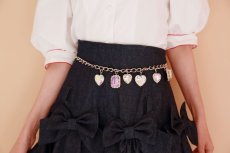 画像3: denim ribbon skirt (3)